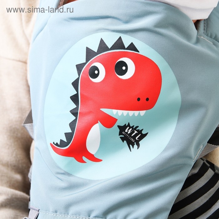 Рюкзак-кенгуру, хипсит для малыша &laquo;Животные&raquo;, цвет голубой