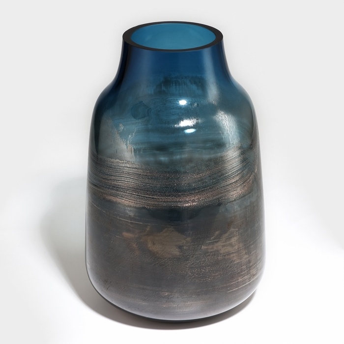 Ваза для цветов &laquo;Эльви&raquo; из цветного стекла 25 х 16 х 16 см