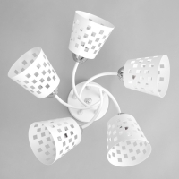 Люстра "Дана" 5х60Вт Е27 Белый 48х48х28см Люстра "Дана" 5х60Вт Е27 Белый 48х48х28см