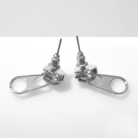 Серьги &laquo;Замок&raquo;, цвет серебро