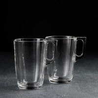 Набор стеклянных кружек &laquo;Время дегустаций. Капучино&raquo;, 400 мл, 2 шт