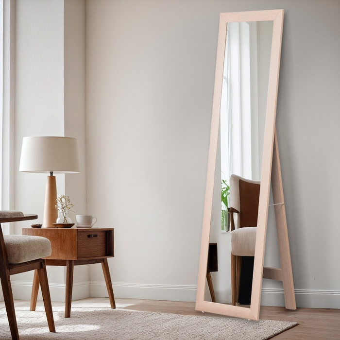 Зеркало напольное, дуб, 45×160 см, рама МДФ, 55 мм Зеркало напольное, дуб, 45×160 см, рама МДФ, 55 мм