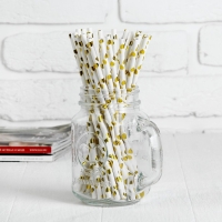 Трубочка для коктейля &laquo;Сердца&raquo;, набор 25 шт.