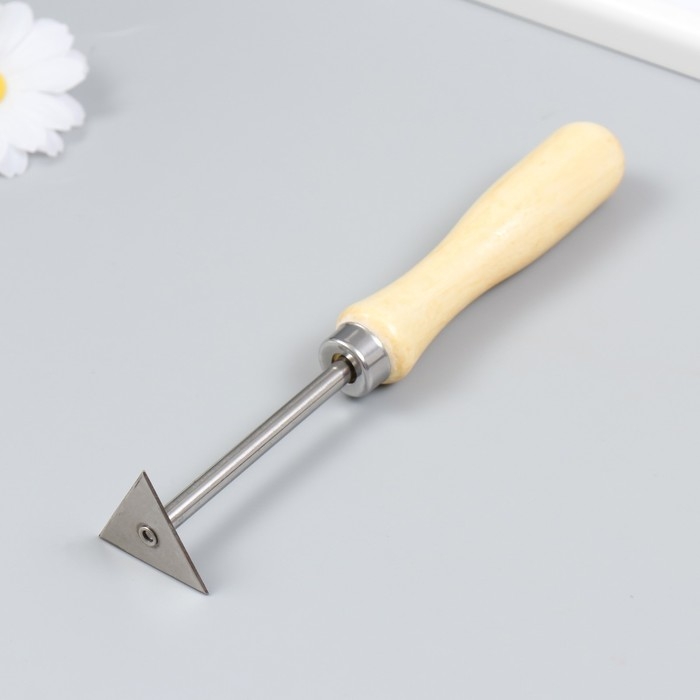 Инструмент для моделирования керамических изделий  дерево, металл набор 5 шт 18 см