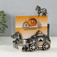 Фоторамка пластик 10х15 см "Карета" 14,5х15х3,5 см