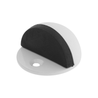 Упор дверной LOCKLAND, с крепежным штырем, d=40 мм, h=25 мм, цвет белый Упор дверной LOCKLAND, с крепежным штырем, d=40 мм, h=25 мм, цвет белый