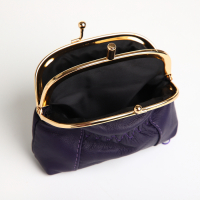 Кошелёк-косметичка, 2 отдела на рамке, цвет фиолетовый МИКС Кошелёк-косметичка, 2 отдела на рамке, цвет фиолетовый МИКС