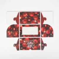 Коробка для капкейков «Чудесного нового года!» 10 х 16 х 10см, Новый год Коробка для капкейков «Чудесного нового года!» 10 х 16 х 10см, Новый год