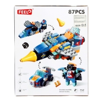 Конструктор Космос &laquo;Истребитель&raquo;, 4 в 1, 87 деталей