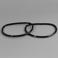 Ручки для сумки, 2 шт, бамбук, 17 × 13/15,5 × 11,5 см, цвет чёрный Ручки для сумки, 2 шт, бамбук, 17 × 13/15,5 × 11,5 см, цвет чёрный