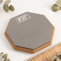 Набор барабанщика Music Life: Пэд тренировочный, d-8 дюймов + барабанные палочки, серый Набор барабанщика Music Life: Пэд тренировочный, d-8 дюймов + барабанные палочки, серый