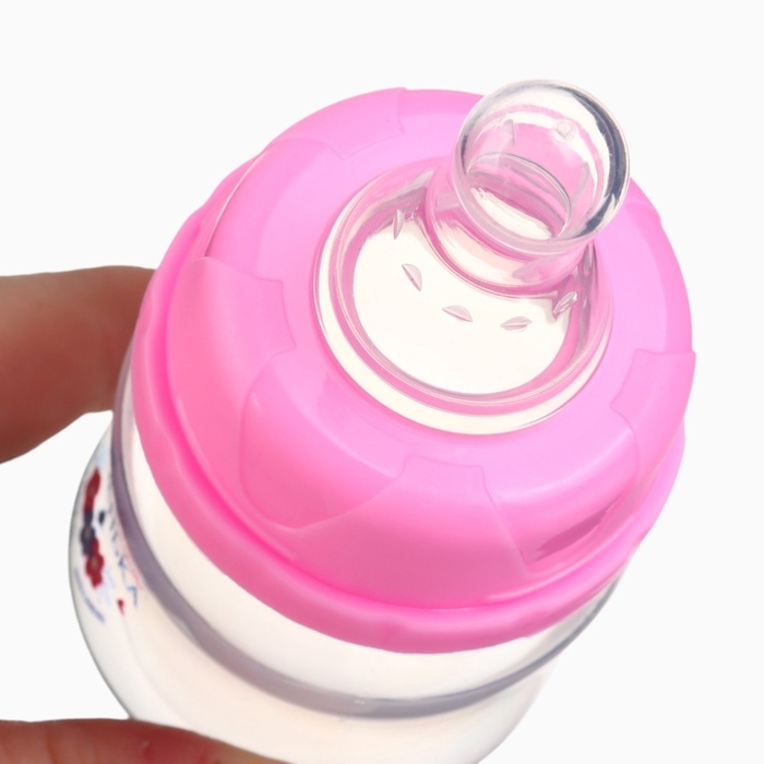 Бутылочка для кормления &laquo;Любимая дочка&raquo;, классическое горло, 60 мл., от 0 мес., цвет розовый