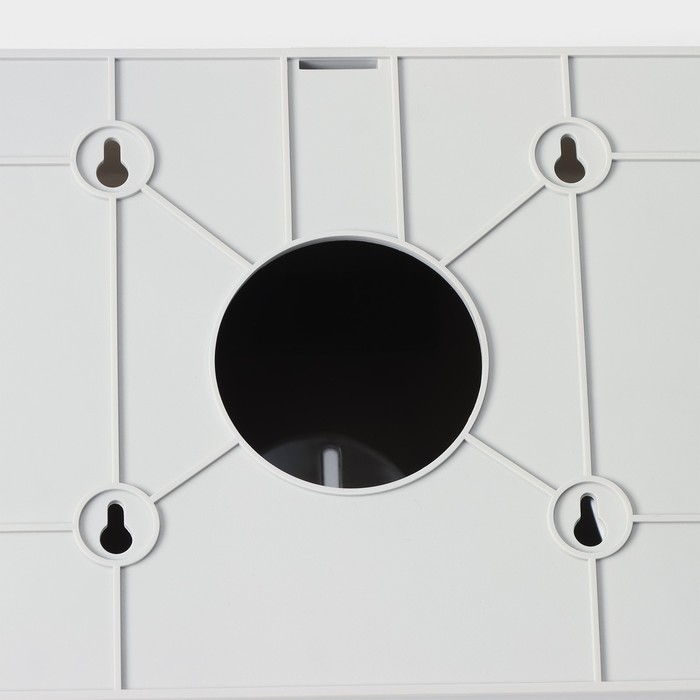 Диспенсер бумажных полотенец в листах, пластиковый, 27&times;20&times;10 см, цвет серый