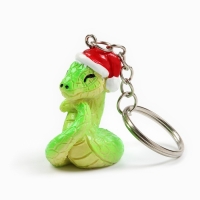 Новогодний брелок для ключей, объемный &laquo;Новый год: Змейка&raquo; 2,3 х 8,5 см