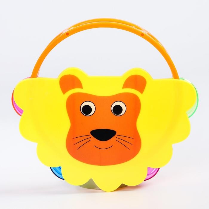 Погремушка - бубен &laquo;Зверушки&raquo;, виды МИКС, Крошка Я