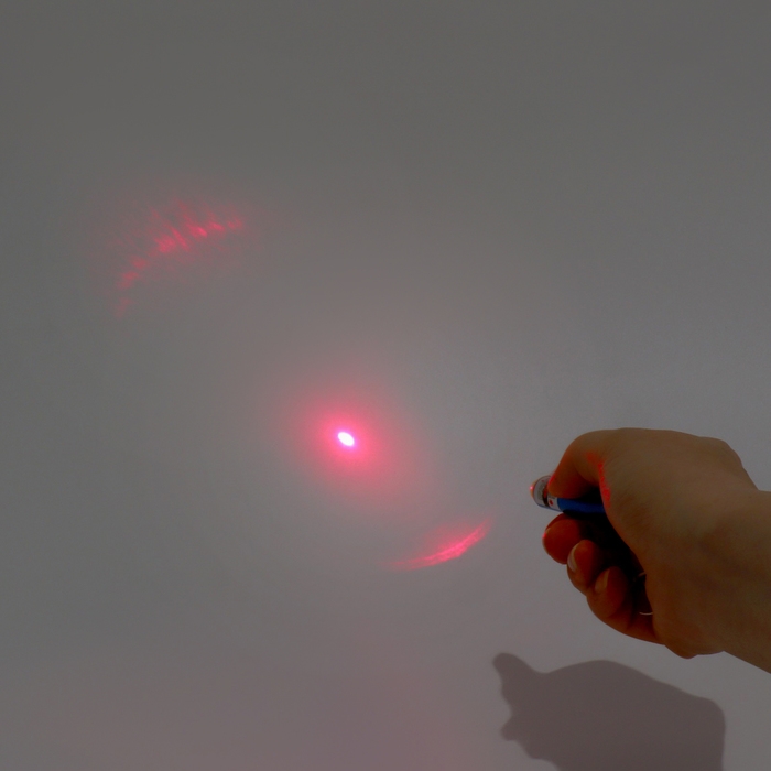 Игрушка для кошек "Лазер" с батарейками, красный