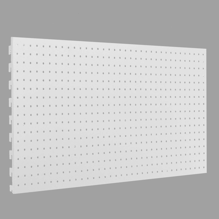 Панель для стеллажа, 35×90 см, перфорированная, шаг 2,5 см, цвет белый Панель для стеллажа, 35×90 см, перфорированная, шаг 2,5 см, цвет белый