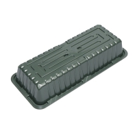 Мини-парник для рассады, 39.5 &times; 17 &times; 13 см, без вставок, тёмно-зелёный, Greengo