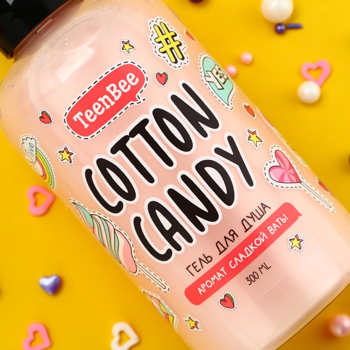 Гель для душа, увлажнение, 300 мл, аромат сладкой ваты, TeenBee Гель для душа, увлажнение, 300 мл, аромат сладкой ваты, TeenBee