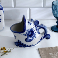 Подставка для ложек &laquo;Чудо-рыба&raquo;, 10х16,5х13,5, гжель