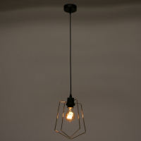 Светильник ЭкономСвет "Компакт" 1x40Вт E27 черный 18х18х25-84 см.