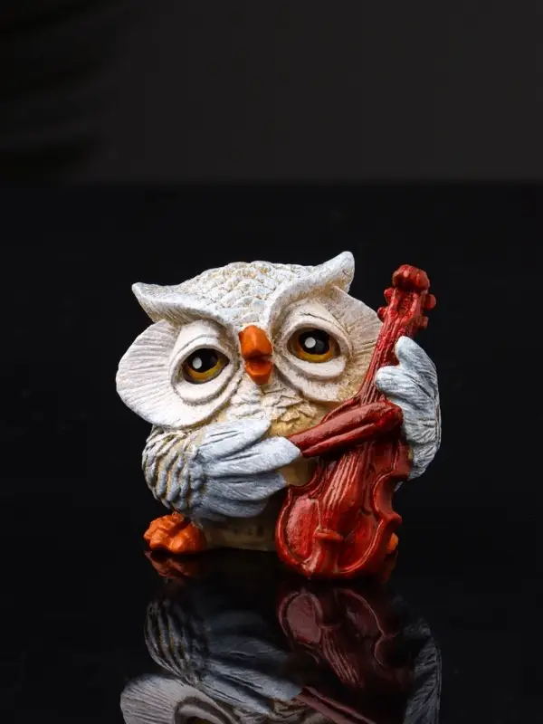 Фигура "Сова с виолончелью" 5.7х5.1х6.2 см