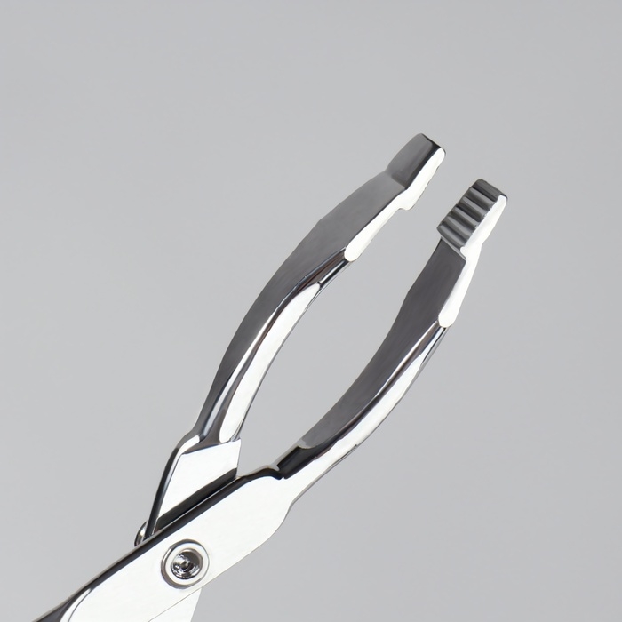Пинцет в форме ножниц, изогнутый, 8 см, цвет серебристый Пинцет в форме ножниц, изогнутый, 8 см, цвет серебристый
