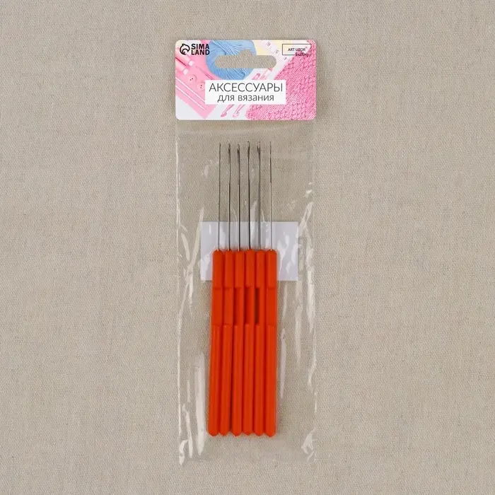 Игла для поднятия петель, 15 см, красная