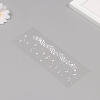 Наклейка пластик стразы "Чокер Роскошь" серебро 11,6х18 см Наклейка пластик стразы "Чокер Роскошь" серебро 11,6х18 см