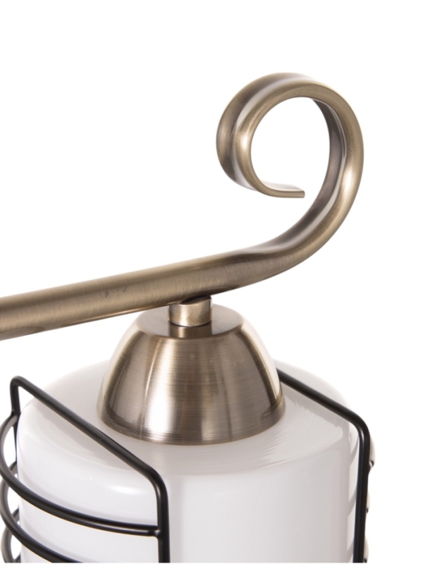 Люстра "Кипр" 2х40Вт Е27 латунь/черный 36,5х15х26см