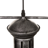 Светильник William 1х40Вт Е27 пр-1м черный/серебро 40х40х35см