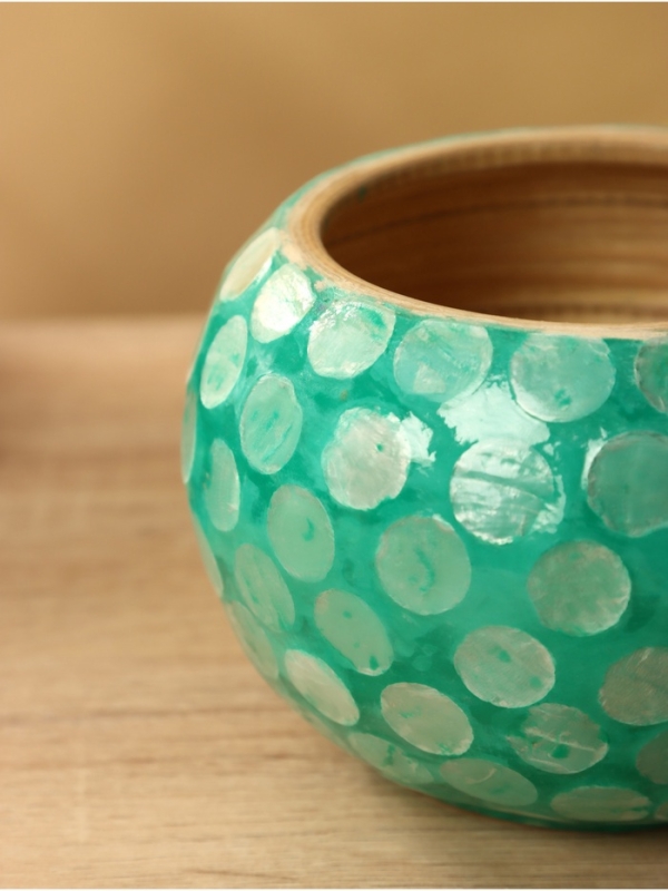 Банка для сыпучих продуктов 13х13х11 см, бамбук