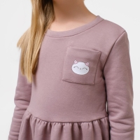 Платье детское KAFTAN "Dream" р.36 (134-140), коричневый Платье детское KAFTAN "Dream" р.36 (134-140), коричневый