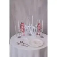 Свеча витая, 2,2х 25  см, лакированная белая,