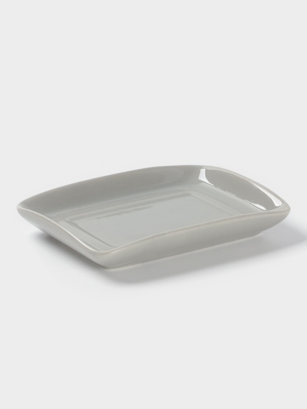 Масленка Доляна "Гуси" цвет белый  17х12х8,5 см