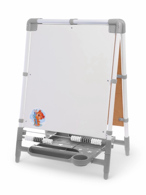 Доска знаний-мольберт 2 двусторонний ДЗМ2/СР серый