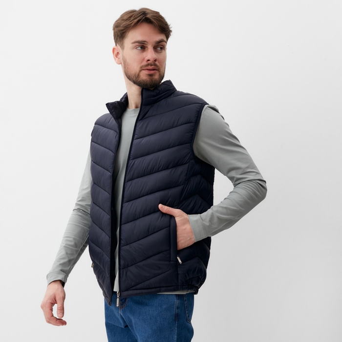 Жилет мужской на молнии MIST, р.50, синий