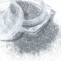 Блёстки для декора ногтей, светоотражающие, мелкие, цвет серебристый