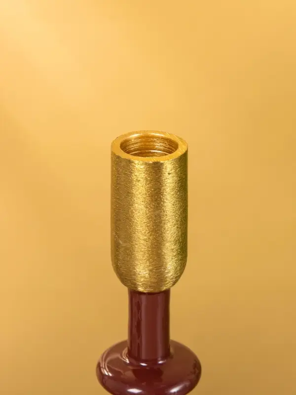 Подсвечник на 1 свечу "Сливовый" 10х10х31 см