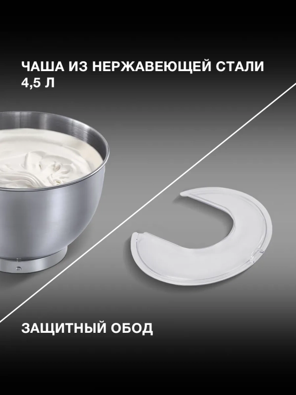 Миксер планетарный HYM-S4451 1000Вт белый