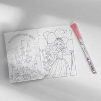 Блокнот с раскраской А6 и ручка &laquo;Кошка&raquo;