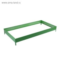 Грядка оцинкованная, 195 &times; 100 &times; 15 см, зелёная, Greengo