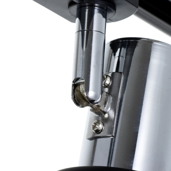 Светильник трековый "Анабель" Е14 40Вт черно-хромовый  16х8х18см