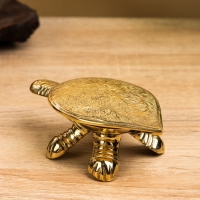 Сувенир шкатулка &laquo;Черепаха с цветочным узором&raquo;, латунь, 12&times;7&times;4.5 см