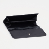 Кошелёк женский на кнопке, цвет чёрный Кошелёк женский на кнопке, цвет чёрный