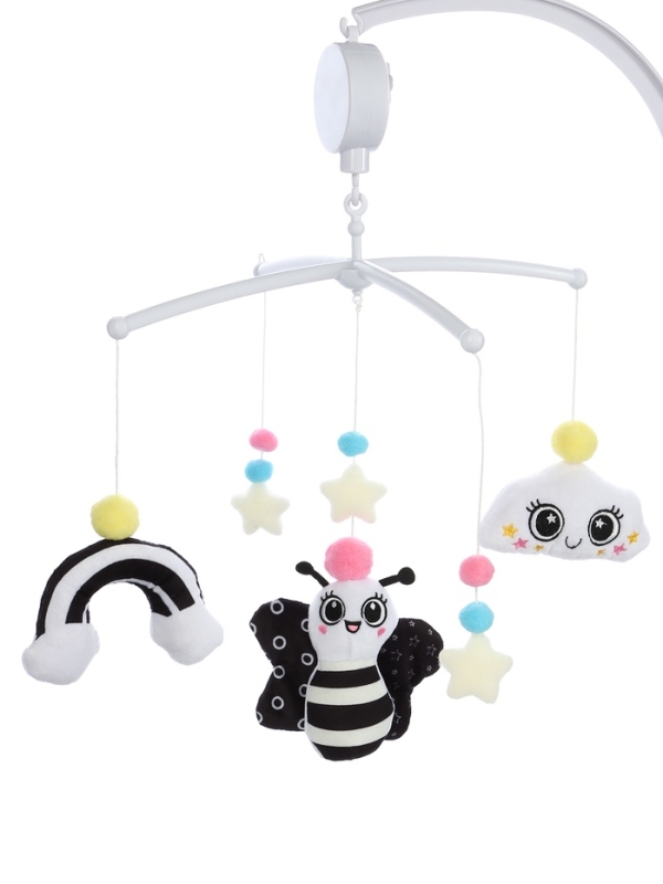 Крошка Я, мобиль "Веселая пчелка", звук, черный SL-07279B