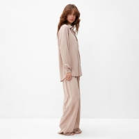 Костюм женский (сорочка, брюки) MINAKU цвет бежевый, р-р 52 Костюм женский (сорочка, брюки) MINAKU цвет бежевый, р-р 52