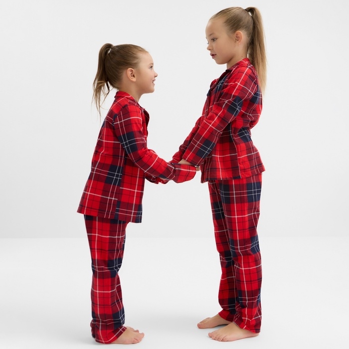 Пижама новогодняя детская KAFTAN Пижама новогодняя детская KAFTAN "Cristmas" размер 30 (98-104 см)