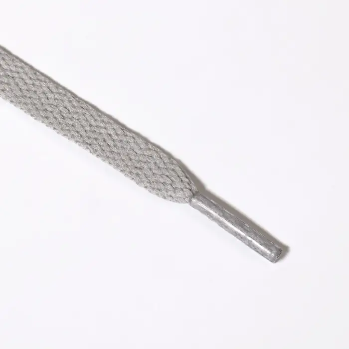 Шнурки для обуви, пара, плоские, 8 мм, 120 см, серые