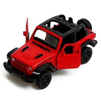 Машина металлическая JEEP WRANGLER, 1:32, инерция, цвет матовый красный